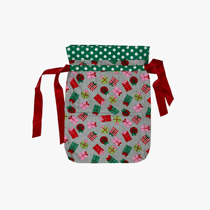 Cotton Christmas Gift Bags Medium