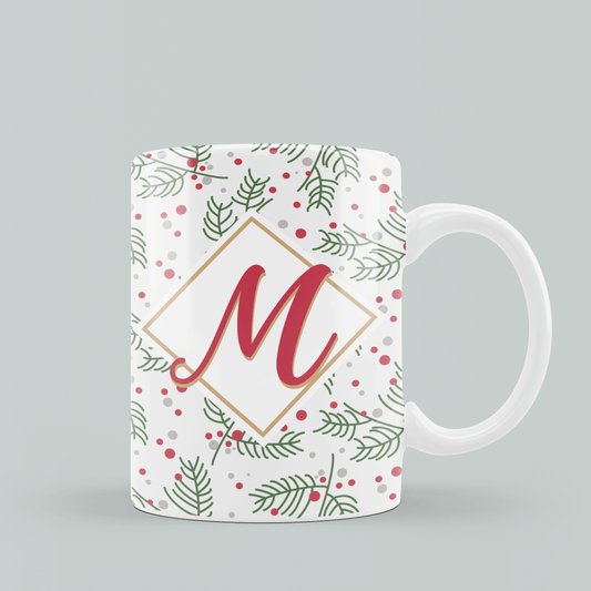 Monogram Christmas Mug